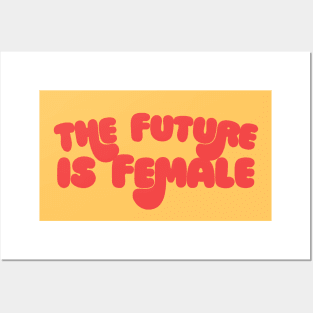 The Future Is Female - Original Retro Typography Design Posters and Art